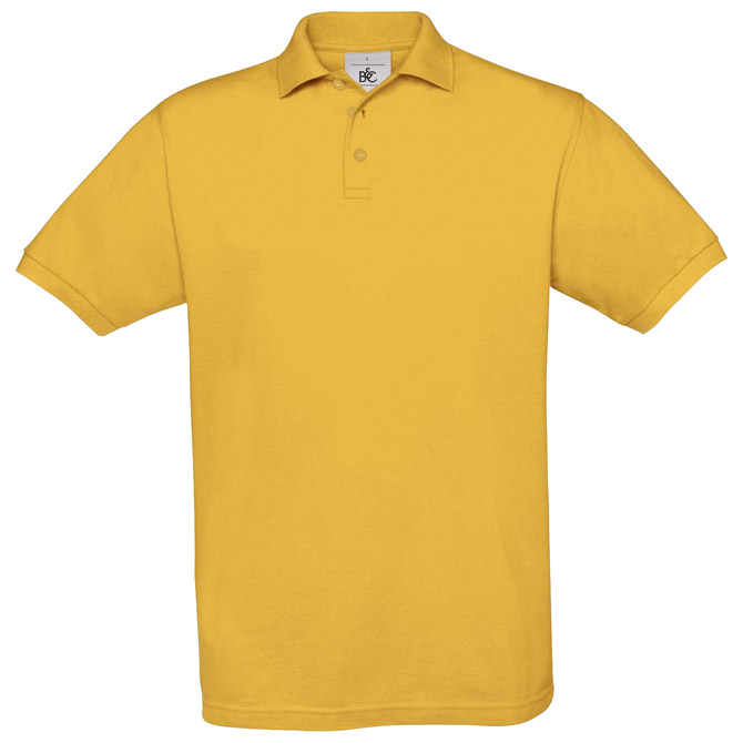 Majica kratki rukavi B&C Safran Polo 180g zlatna žuta M!!!! s tiskom (opcija) 