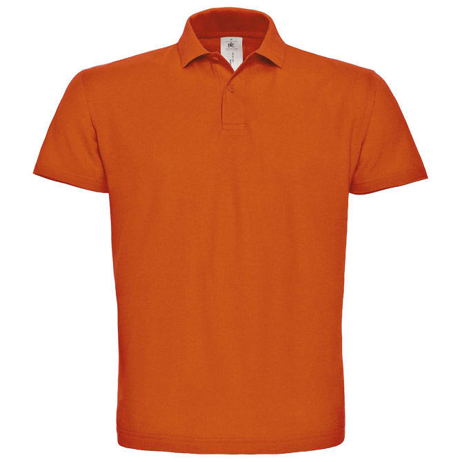 Majica kratki rukavi polo B&C ID.001 180g narančasta S s tiskom (opcija) 
