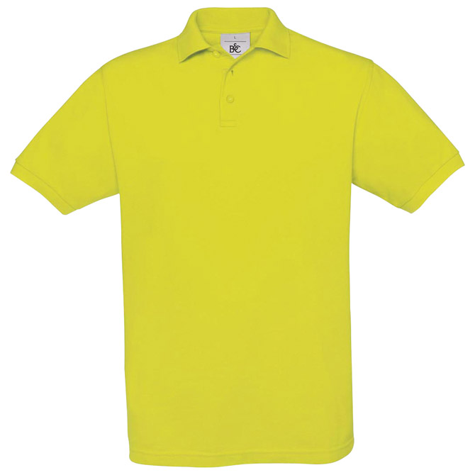 Majica kratki rukavi B&C Safran Polo 180g neon žuta S!!!! s tiskom (opcija) 
