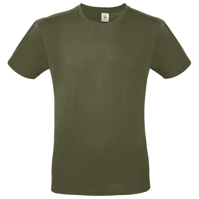 Majica kratki rukavi B&C #E190 maslinasto zelena S s tiskom 