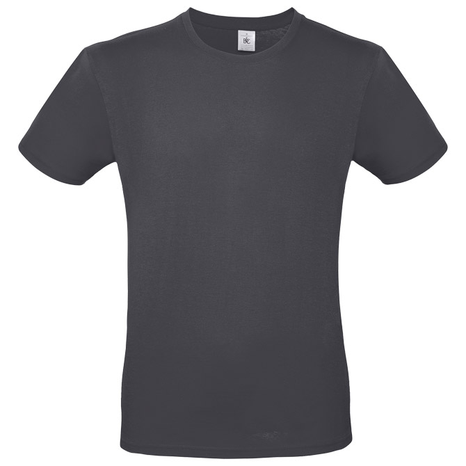 Majica kratki rukavi B&C #E190 tamno siva 2XL s tiskom 