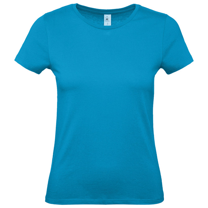 Majica kratki rukavi B&C #E150/women atol plava S s tiskom 