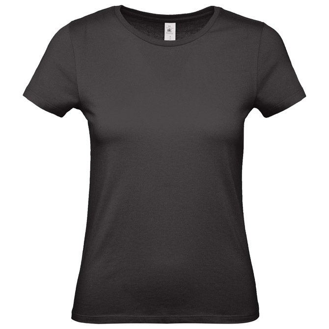 Majica kratki rukavi B&C #E150/women crna 2XL s tiskom 