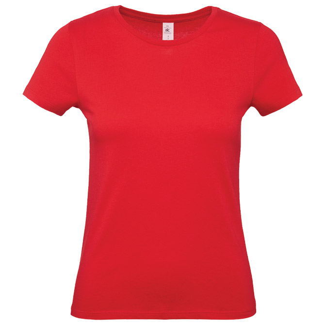 Majica kratki rukavi B&C #E150/women crvena 2XL s tiskom 