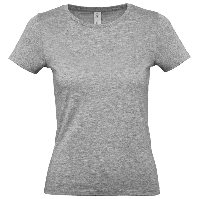 Majica kratki rukavi B&C #E150/women svijetlo siva XS s tiskom 