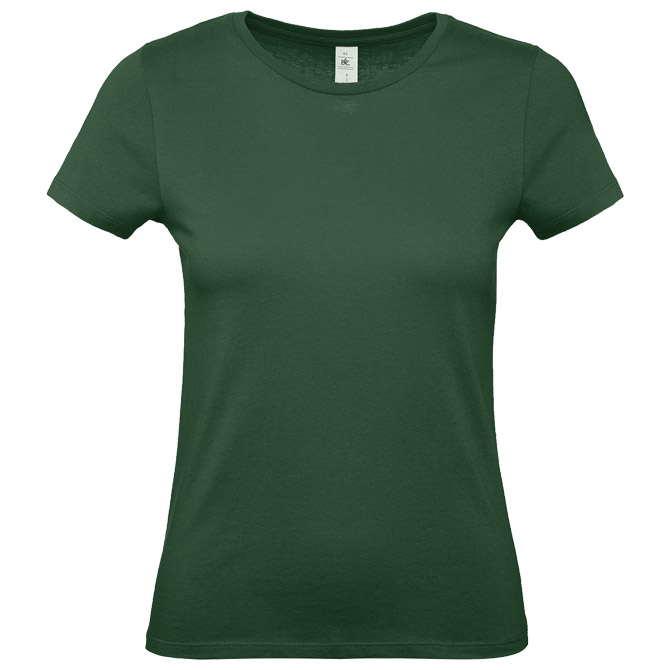 Majica kratki rukavi B&C #E150/women tamno zelena S s tiskom 