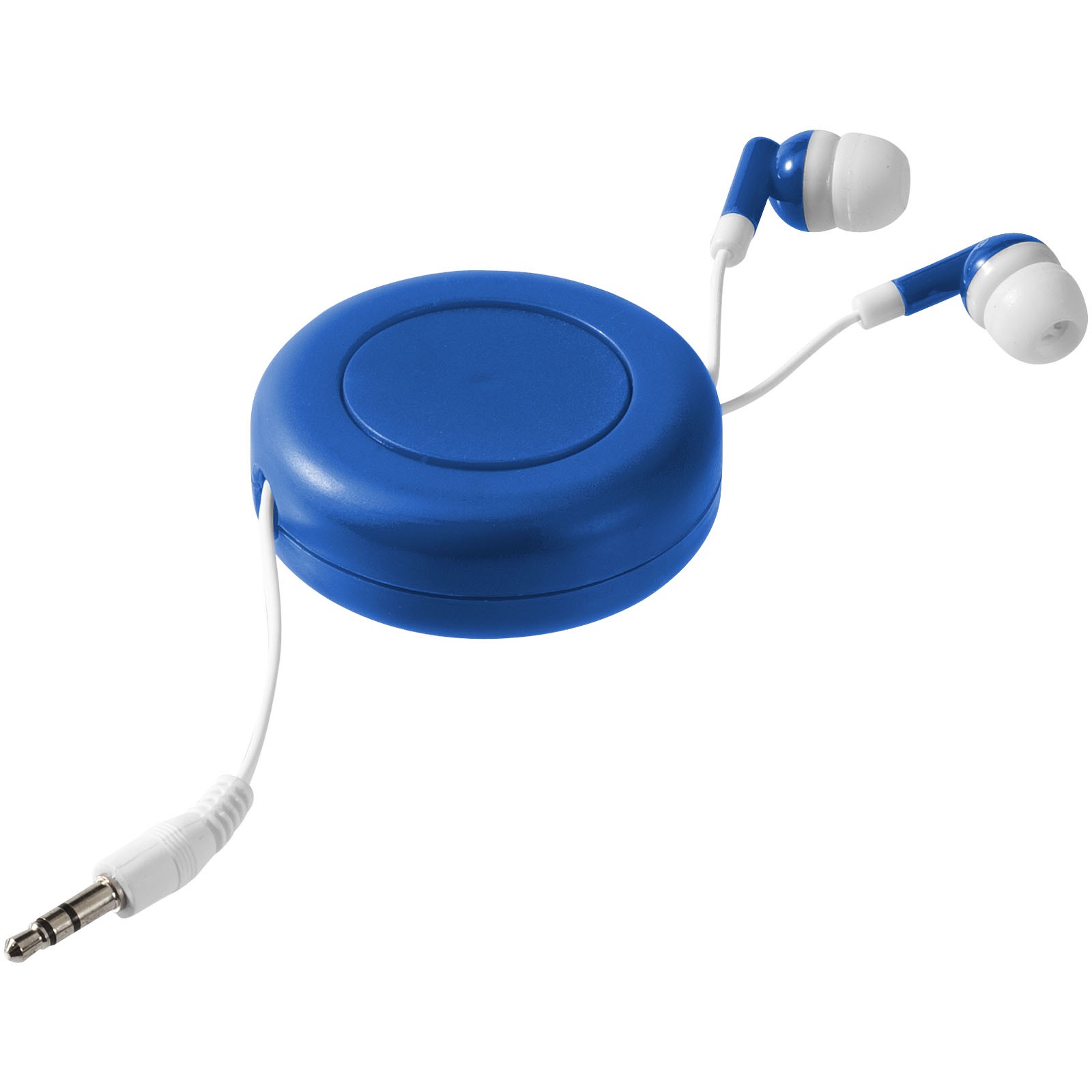 Promo  Reely uvlačne slušalice, kraljevsko plave, bijele