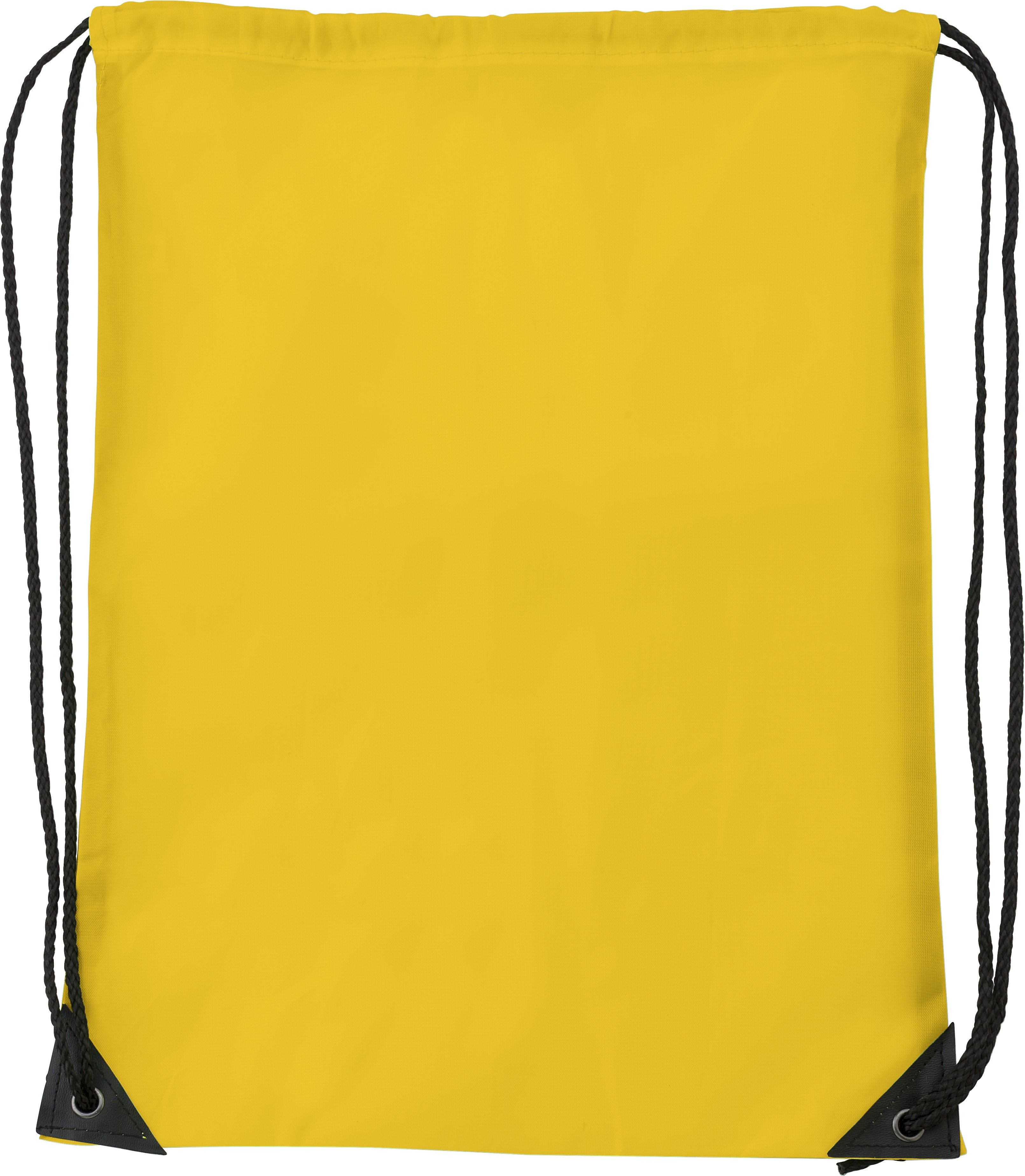 Drawstring ruksak od poliestera (210D) bijele boje s tiskom 