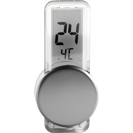 Plastični LCD termometar, srebrni
