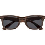 Promo  Sunglasses with wood effect, dark brown