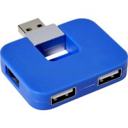 Promo  ABS USB hub with 4 ports., blue