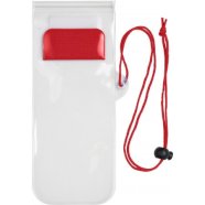 Promo  Plastic water-resistant protective pouch for mobile devices, white