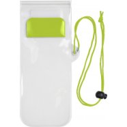 Promo  Plastic water-resistant protective pouch for mobile devices, white