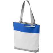 Promo  Bloomington konvencijska tote torba, bijela, kraljevsko plava