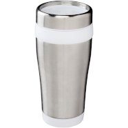 Elwood 470 ml izolirana čaša, srebrna, bijela s logom 