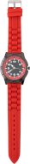 Promo  Large, alloy and mineral glass watch for men, Red