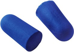 Promo  Memory foam earplugs, blue