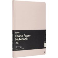 Promo  Karst(r) A5 stone paper hardcover notebook - lined, Light pi