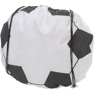 Penalty football-shaped drawstring backpack, White s tiskom 
