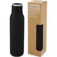 Marka 600 ml copper vacuum insulated bottle with metal loop, s logom 