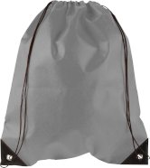 Netkani ruksak (80 gr/m2) s vezicama, bijeli s tiskom 