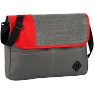 Promo  Offset torba za glasnike, siva, crvena