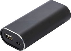 Promo  Power bank with two wireless ear buds, black