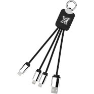Promo  SCX.design C15 quatro light-up cable, Solid black, White