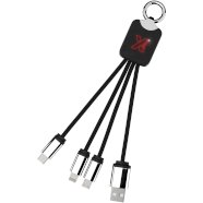 Promo  SCX.design C15 quatro light-up cable, Red, Solid black