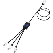 Promo  SCX.design C17 easy to use light-up cable, Blue, Solid black