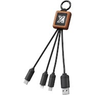 Promo  SCX.design C19 wooden easy to use cable, Wood, Solid black