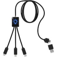 Promo  SCX.design C28 5-in-1 extended charging cable, Blue, Solid b