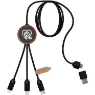 Promo  SCX.design C37 3-in-1 rPET light-up logo charging cable with
