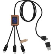 Promo  SCX.design C38 3-in-1 rPET light-up logo charging cable with
