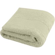 Sophia 450 g/m2 cotton bath towel 30x50 cm, Light grey s logom 