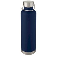 Thor 1 L copper vacuum insulated sport bottle, Dark blue s logom 