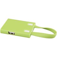Promo  Revere 3-port USB hub with 3-in-1 cable, Lime