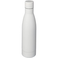 Vasa 500 ml bakrena vakuum izolirana sportska boca, bijela s logom 