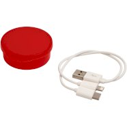 Promo  Versa 3-u-1 kabel za punjenje u kućištu, prozirno crveno