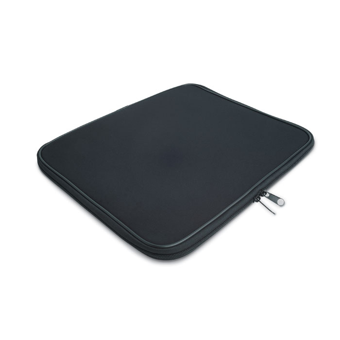 Laptop torba od sintetike i gume, crne boje s tiskom 