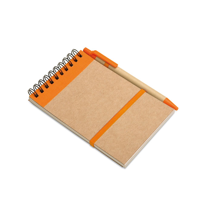 Promo  Reciklirani bilježnica i olovka, crne boje