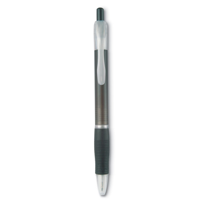 Promo  Kemijska olovka sa gumenom drškom, prozirno plave boje
