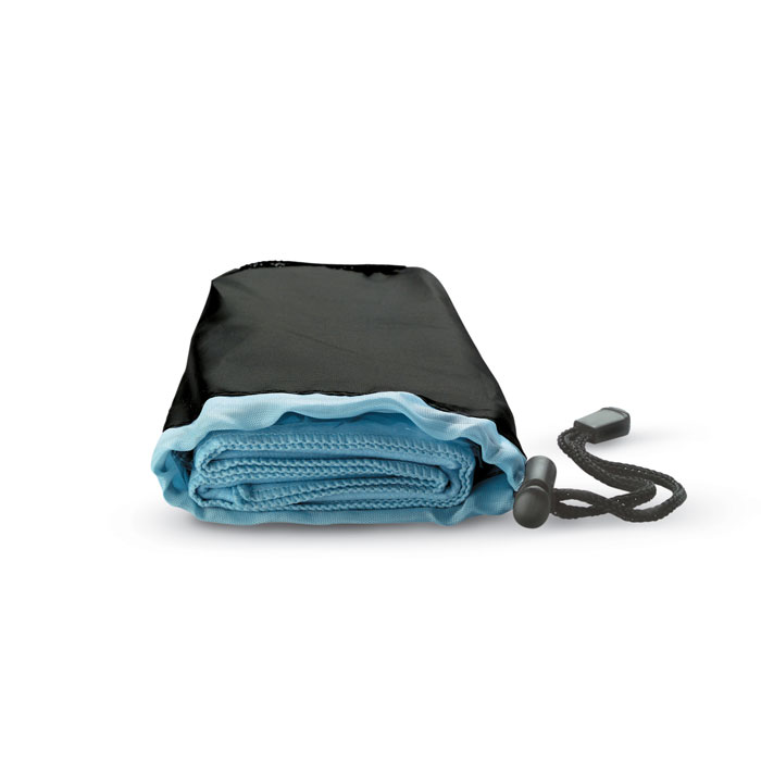 Promo  Sport ručnik u torbici, plave boje