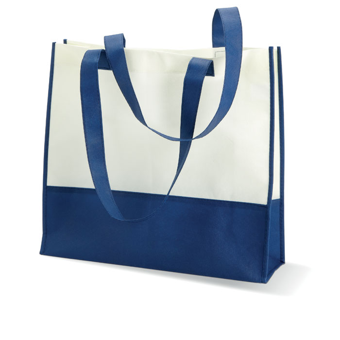 Torba za kupovinu ili plažu, plave boje s logom 