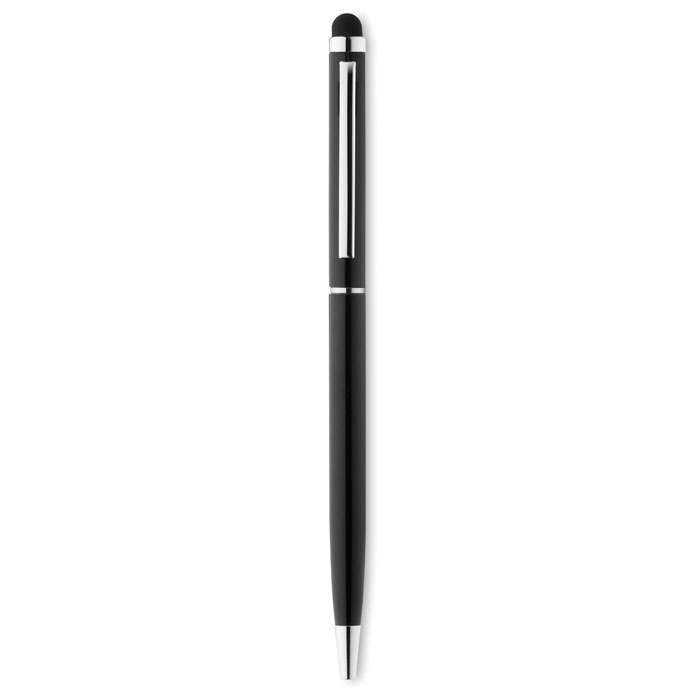 Promo  Twist plastična kemijska olovka sa olovkom za zaslon, crne boje