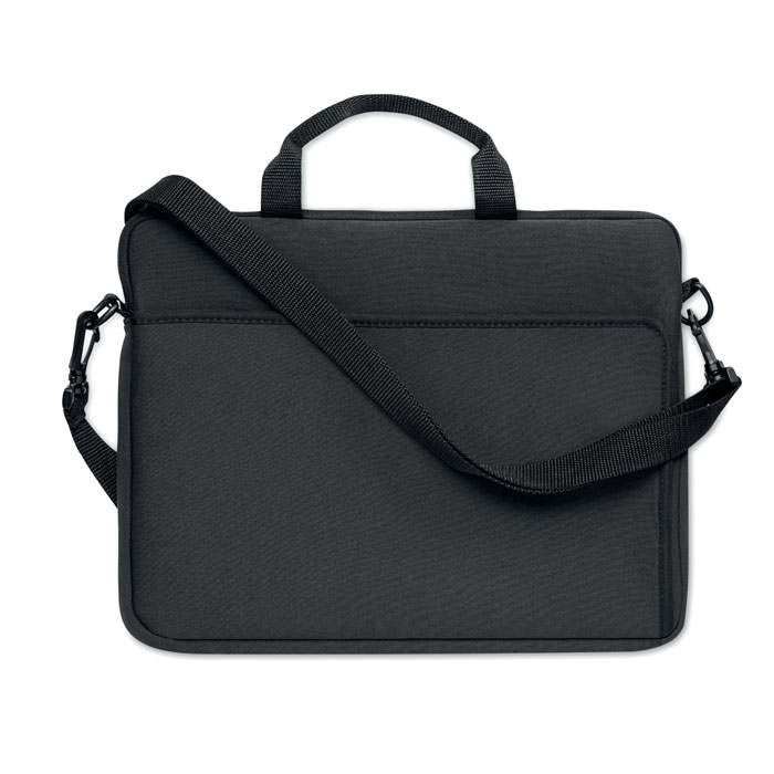 Neopren laptop torba, crne boje s tiskom 