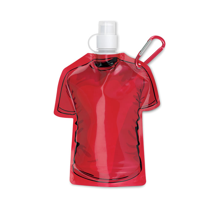 Promo  Sklopiva boca za vodu u oblika majice kratkih rukava s karabiner, kapacitet 480 ml