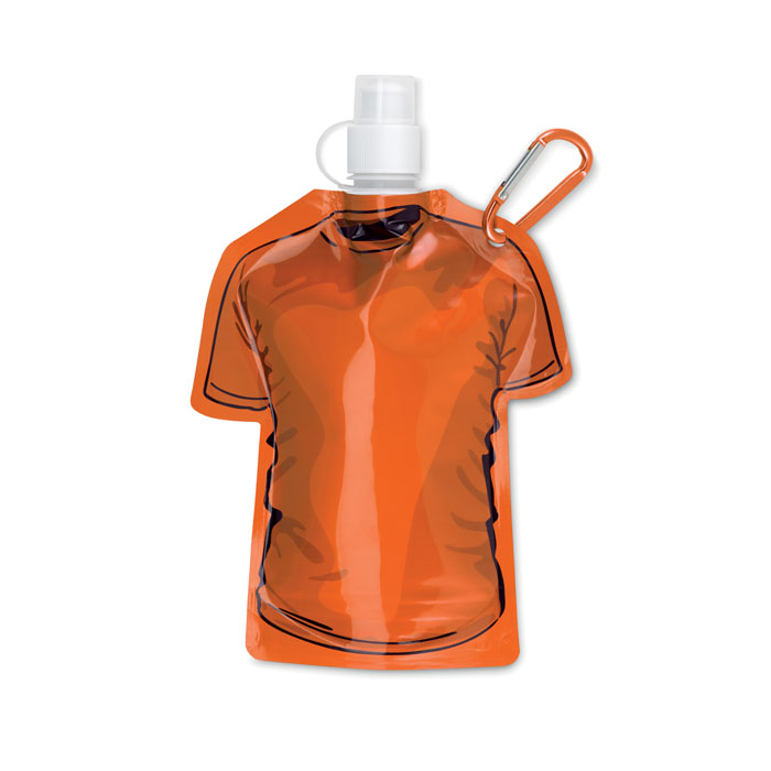 Promo  Sklopiva boca za vodu u oblika majice kratkih rukava s karabiner, kapacitet 480 ml