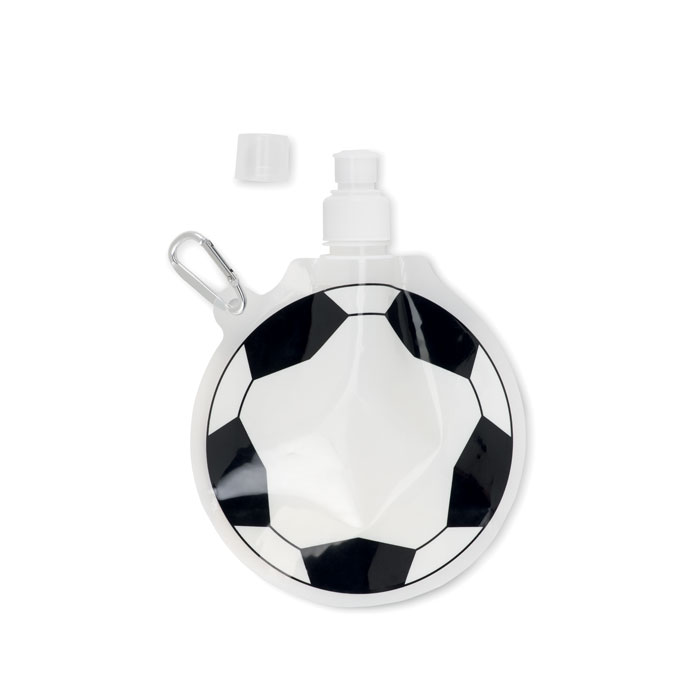 Promo  Sklopiva boca za vodu u oblika nogometne lopte s karabiner, kapacitet 500 ml
