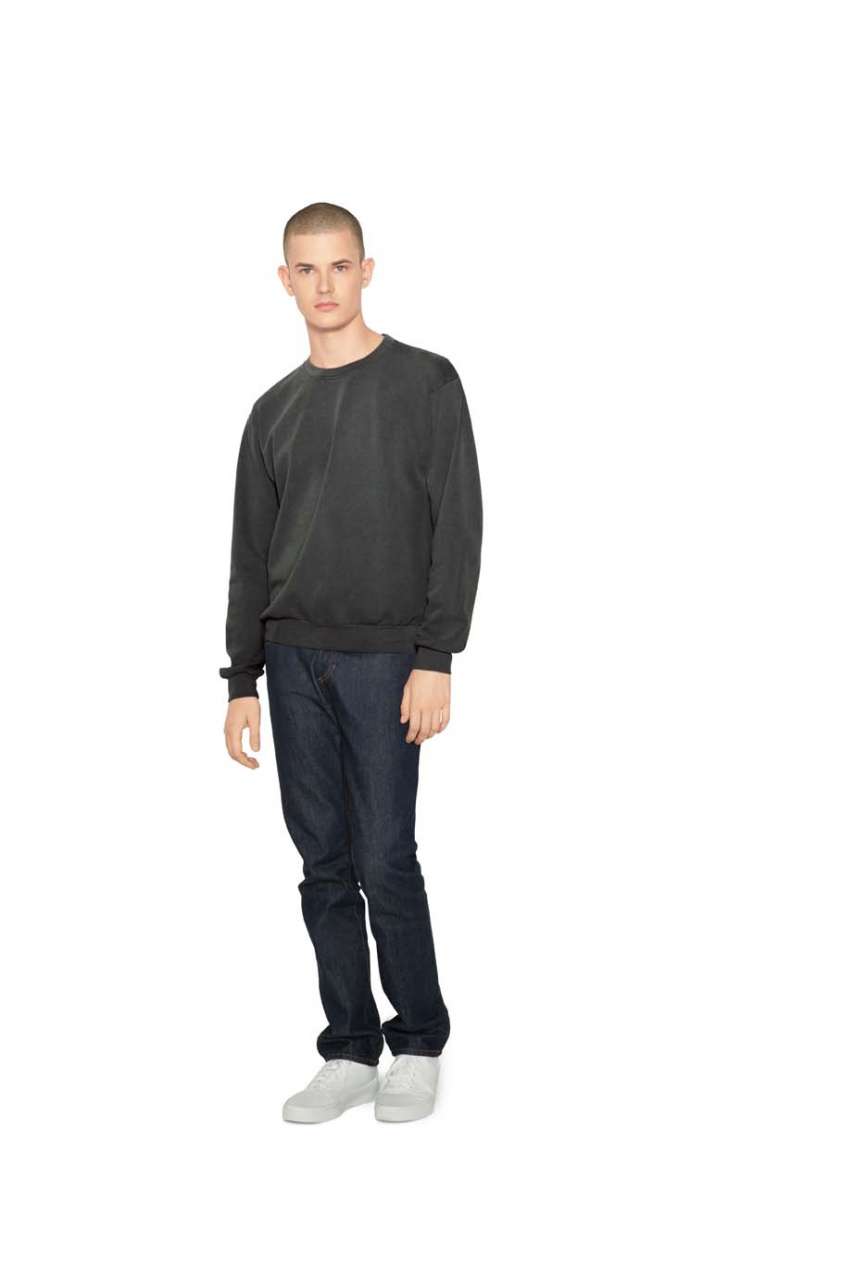 Promo  UNISEX FRENCH TERRY GARMENT DYED CREW